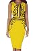 Produktbild COMVIP Sommer Damen Kleid Business Kleid Bodycon Kleid Etuikleid Schlauch Kleid Knielang In 5 Größen M Gelb