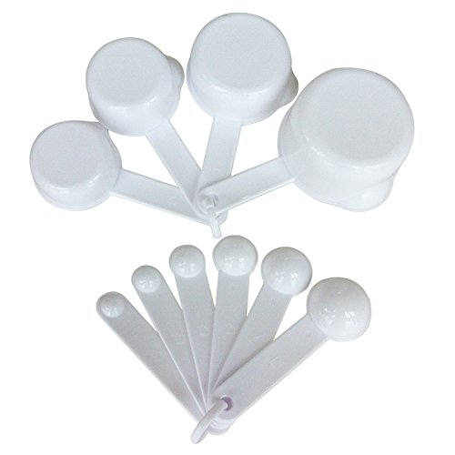 TOOGOO(R) 10 Stueck Weiss Messl?ffel Satz Massnahmen Tasse Essl?ffel - 4