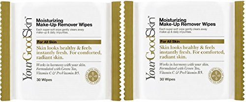 (2 PACK) YourGoodSkin Moisturizing Make-up Remover Wipes - 30 Wipes EACH