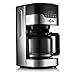 Produktbild QWE Intelligente Programmierbare Filterkaffeemaschine Mit Glaskanne 1.5L Große Kapazität Uhr Tropfkaffeekanne,Schwarz,A