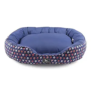 Heads Up For Tails Flower Child Oval Dog Bed - M