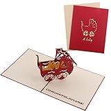 MagiDeal 3D Pop Up A Baby Carriage Greeting Cards Birthday Wishes & Baby Shower Gift