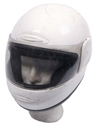 Preisvergleich Produktbild Motorradhelm, weiß, gebr.