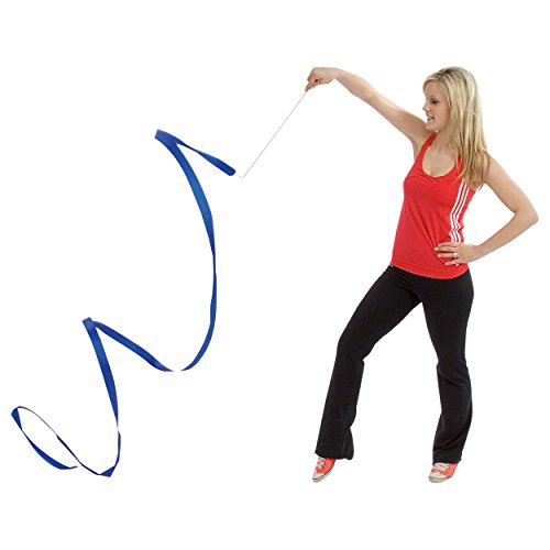 Gymnastikband Tanzband Turnband Rhythmikband Wirbelband Schwungband mit Stab 5 m - 5