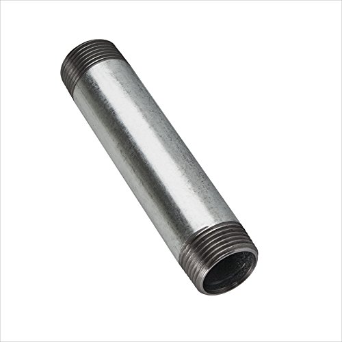 Stabilo-Sanitaer Rohrdoppelnippel 1/ 2 Zoll 21,3 x 500 mm DN15 Rohrnippel verzinkt Langnippel Gewindenippel Doppelnippel Nippel Gewinderohr - 2