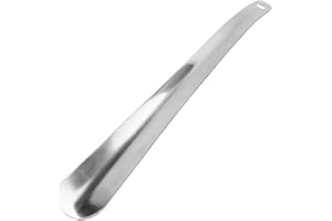 luoshaPUCY Calzascarpe Universali, Calzante per Scarpe con Foro Facile da Appendere, Acciaio Inossidabile Shoe Horn 30cm, Adatte per Tutte Le Scarpe