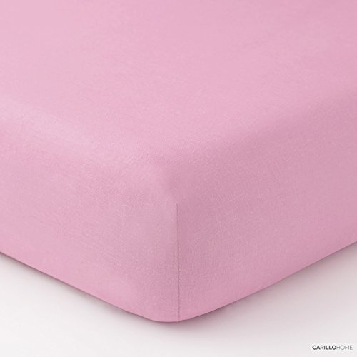 Solid Color fitted sheet - 1 place and half, Pink