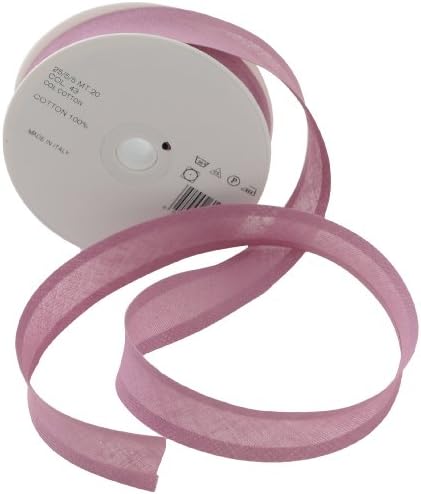 Inastri 25/5/5 mm Cotton Bias Binding, Mauve
