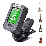 🎸【 5MODOS】Afinador de Guitarra ideal para instrumentos de 6 cuerdas como Chromatic, Guitarra, Bajo, Violín, Ukelele C y D Ukulele Nota:El modo cromático es ampliamente utilizado en diferentes instrumentos. Los otros cuatro modos son especiales para cuatro tipos de instrumentos.