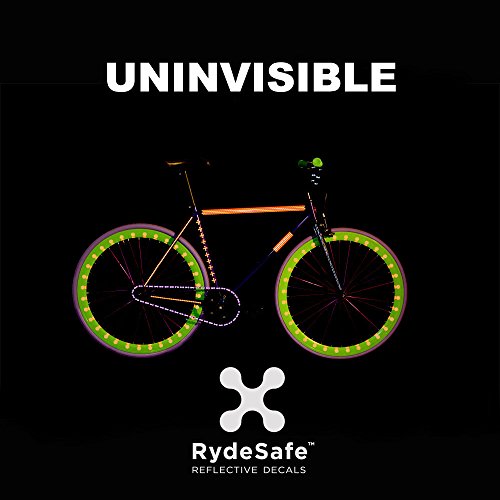 RydeSafe Hexagon Kit Small (schwarz) – Reflektierende Aufkleber fürs Fahrrad - 7