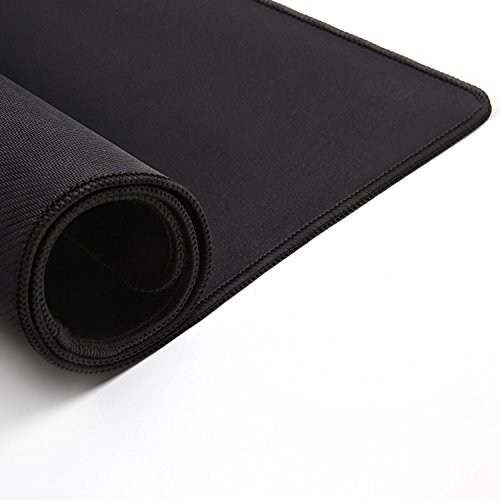 XL Gaming Mat Mauspad, CoJoie XL Gaming Mauspad Maus Mat – In den Maßen: 400x900x3mm – Rutschfeste Unterseite aus Gumm – Extended Performance Gaming Mauspad, Schwarz - 2