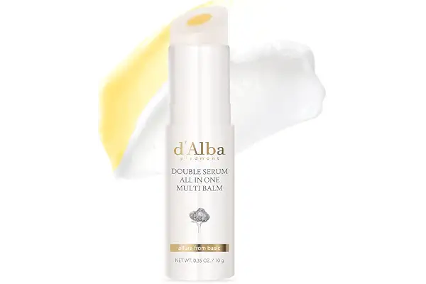 d'alba Piedmont Trufa Blanca Double Serum All-in-one Multi Balm | Cuidado de la piel vegano, Tratamiento 3 en 1, Bálsamo para arrugas, Skincare coreano