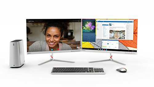 Lenovo Ideacentre 620S-03IKL - Ordenador de sobremesa  Intel Core i3-7100T  24GB de Memoria  8GB RAM   16GB Optane   2 TB HDD  Intel HD 600  Windows 10 Home  Plateado - Teclado QWERTY Espa  ol   rat  n