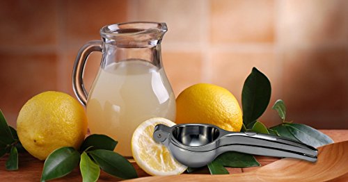 Splink Edelstahl Zitronenpresse Limettenpresse Manuelle Lemon Squeezer Saftpresse für Cocktail Saft Bar Barbecue, Dia 70mm, Größe L - 8