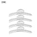 4 x Silver Hairdressing Hair Clips / Clamps, DMI Marcel Wave Bow Klipz