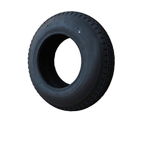 SET Reifen+Schlauch 400×100 4.80/4.00-8 Blockprofil PR4-Lagen Tragfähigkeit 300 kg - 2