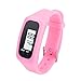 Produktbild ESAILQ Digital LCD Schrittzähler Run Step Walking Distanz Kalorienzähler Uhrenarmband (Rosa)