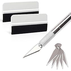 Ehdis® Vinyl Film Kits applicateurs d'installation: Mini Souple Emballage Teinte Raclette 30 Degree Craft Utility Knife avec Bouchon de sécurité