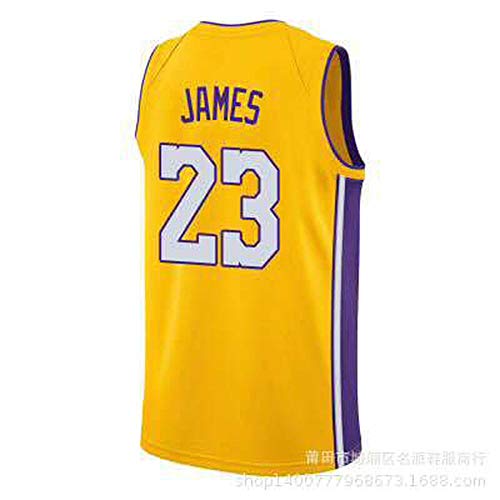 LHDDD NBA Baloncesto Uniformes Camiseta de baloncesto de los Lakers sin mangas con uniforme de baloncesto de James 23 a cuatro colores. Camiseta de baloncesto sin mangas.