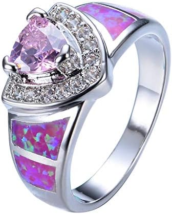 ZhongYi Simple zircon platinum Fertilizer triangle ring