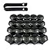 Produktbild ARTGEAR 20 stücke Universal 19mm Kunststoff Nut Abdeckkappe Schraube Auto Mutter Covers Bolt Radkappen mit 1 stück Abziehhaken (Schwarz)