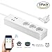Produktbild Greenbang Wifi Smart Steckdose, Wi-Fi-Steckdose funktioniert mit Amazon Alexa und Google Home, 3 Steckdosen und 4 USB Lade Potros Fernbedienung / Timier-Funktion Kompatibel mit Alexa für iOS Android (3 Pack)