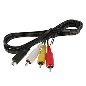 FLAWISH V TV RCA Out Video Cable Cord for Sony DCR-SR82E DCR-SR40/ DCR-SR42 HDR-FX7 DCR-DVD301 Camcorder