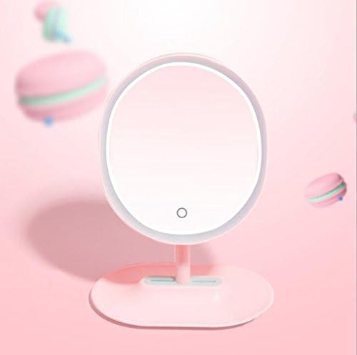 FACAIG Make-up mirrors fill light rechargeable LED Green Portable Storage vanity combo Magnifying Glass