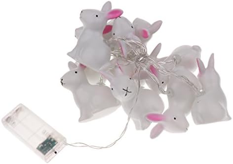 MagiDeal Rabbit String Light Christmas Strip Lamp 10LED Wedding Decor Warm White