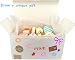 Produktbild Chilly White Gift Boxen dekorative festlichkeit Boxen mit 37 Aufkleber und 10 Backöl-Proof Papier, Set von 10 (9 x 4,6 x 4,6 inch)