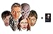 Produktbild Doctor Who Party Karte Partei Gesichtsmasken (Maske) Packung von 6 (11th Dr Who Matt Smith, 12th Doctor Peter Capaldi, Amy Pond, Rory, Silent, Weeping Angel und Cyberman)