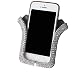 Produktbild NAttnJf Universal Air Vent Mount U Form Anti Rutsch Strass Autotelefonständer Halter für iPhone XS Max XR X 8/7/6/6 s Plus Samsung Galaxy S5 / S6 / S7 / S8 / S9 Hinweis 9 8 Huawei LG White