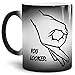Produktbild Tassendruck Farbwechsel-Tasse mit Spruch You Looked/Thermo-Effekt/Wow / Zauber-Tasse/Circle-Game/Reingeguckt / Kaffeetasse/Mug / Cup/Schwarz - Glanz