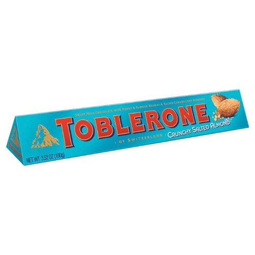 Preisvergleich Produktbild Toblerone Crunchy Salted Almond Swiss Milk Chocolate Bar by KRAFT