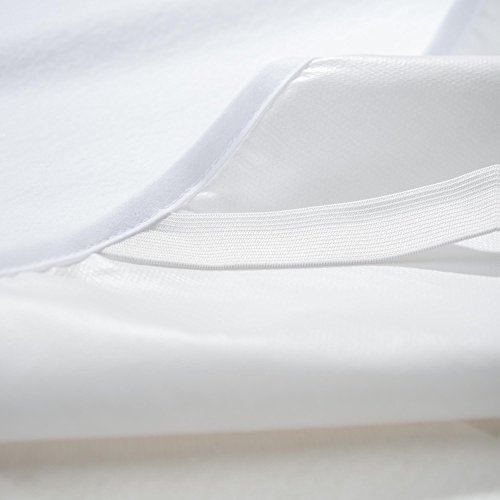 Wasserundurchlässige Matratzen-auflage 140×200 kochfest, Wasserdichter atmungsaktive Molton-Matratzen-Schoner, Protection Kopfkissen-Schoner von aqua-textil 1000670 weiß - 5