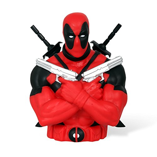 Preisvergleich Produktbild Deadpool Superhelden Spardose Sammlerfigur für Marvel Comic Fans Büste 20cm Kunststoff