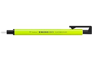 Tombow EH-KUR53 precyzyjna gumka MONO zero, do wielokrotnego napełniania, okrągła końcówka neonowo-żółta, średnica 2,3 mm