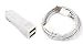 Produktbild PhoneStar iOS 9 Lightning zu USB Kabel High Quality 2in1 Ladeset bestehend aus 1 Meter USB Textilkabel geflochtenem USB Ladekabel und 2.100mA DUAL USB 2-fach USB Kfz-Adapter passend für iPhone 6 Plus, iPhone 6, iPhone 5s, 5c, 5, iPad Air 2, iPad Air, iPad Mini 1 bis 3, iPad 4
