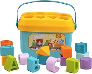 Indian Lifestyle Baby First Block Colorful and Attractive Funny Cottage Educational Toy, Learning House - Baby Birthday Gift for 1 Year Up Old Boy Girl Child - Assorted Colors (Hola Fun Cottage)