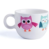 Excelsa Animals Taza Café, 70 ml, porcelana, blanco