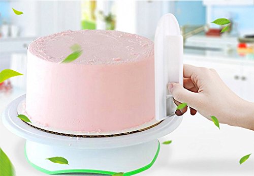 Hosaire Kuchen Glatter Modellierwerkzeug Marzipan DIY Backen Werkzeuge Kunststoff Kuchen dekorieren,Weiss - 3