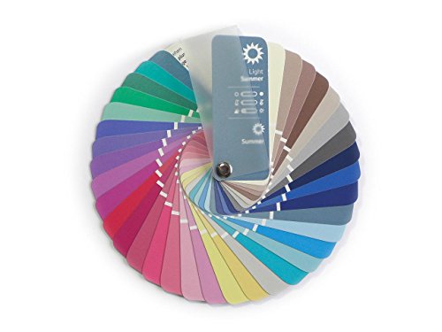 Farbpass Sommer (True / Pure Summer) als Fächer mit 35 typgerechten Farben zur Farbanalyse, Farbberatung, Stilberatung