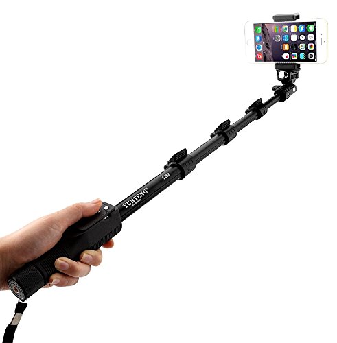 Yunteng YT-1288 â€“ Selfie-stick con telecomando bluetooth per smartphone â€“ nero