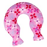 Hot Water Bottle, Tencoz 2L U-Shaped Neck & Shoulder PVC Hot Water Bag Hot Water Bottle with Cover Soft Fleece Cover Relieve Pressure Pillow (Pink)
