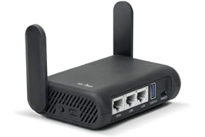 GL.iNet GL-A1300 (Slate Plus) Router da viaggio VPN wireless, Wi-Fi per hotel e Captive Portal, Tethering telefonico, Extender, Punto di valutazione, Tascabile, Open Source, NAS