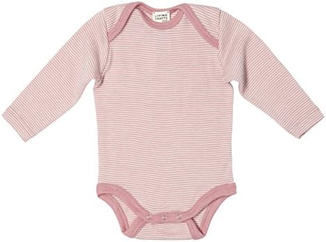 Organic Virgin Wool Silk Baby Girl Bodysuit Onesie Striped Pink Underwear Sleepwear Thermal Shirt Pajama