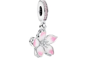 Lkwidi Femme Charms-Famille amour animaux Argent Sterling 925 Pendentif avec Zircon Cubique pour Bracelet