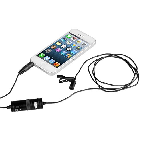 BOYA BY-M1 3.5mm Microfono condensatore Lavalier con parabrezza AriMic per iPhone 7 Plus Smartphone Dslr registratore videocamere
