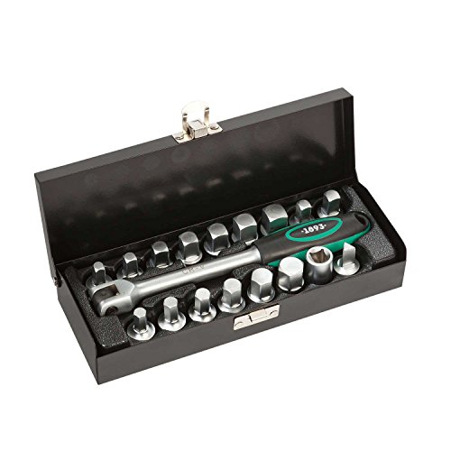 Ölablassschrauben Set 18tlg. | WIESEMANN 80232 | für Ölablass-Schrauben | inkl. Griff 3/8“ | extra umfangreich - 4