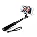 Produktbild Power Theory Aluminium Selfie Stick für alle Handys - Batterielose robuste Alu Selfie Stange ohne Bluetooth für iPhone XS Max X 8 7 Plus 6s 6 SE 5S 5 Samsung Galaxy Android S8 S7 Edge S6 S5 S4 Note Smartphone - Universal Monopod Stab mit AUX Kabel